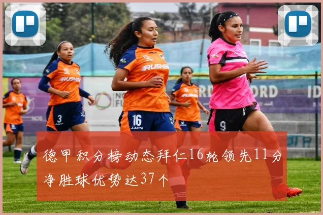 德甲积分榜动态拜仁16轮领先11分净胜球优势达37个